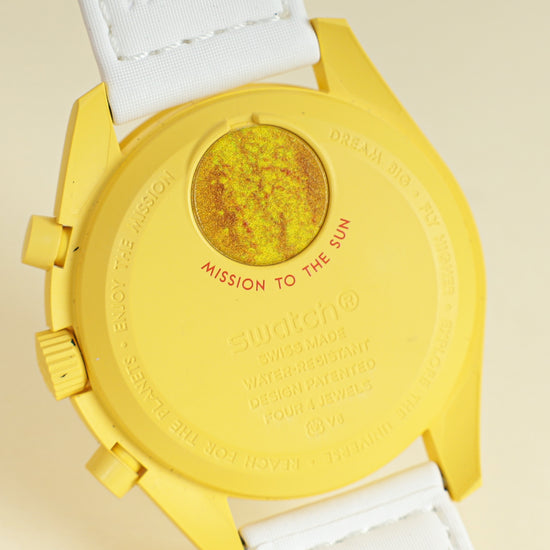 Omega Bicolor X Swatch Speedmaster Moonswatch Mission To The Sun 40mm Quartz Watch