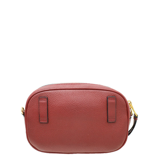 Prada Red Vitello Daino Convertible Belt Bag