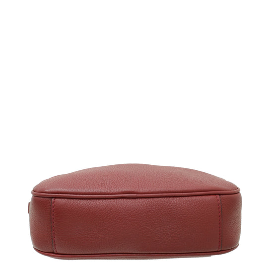 Prada Red Vitello Daino Convertible Belt Bag