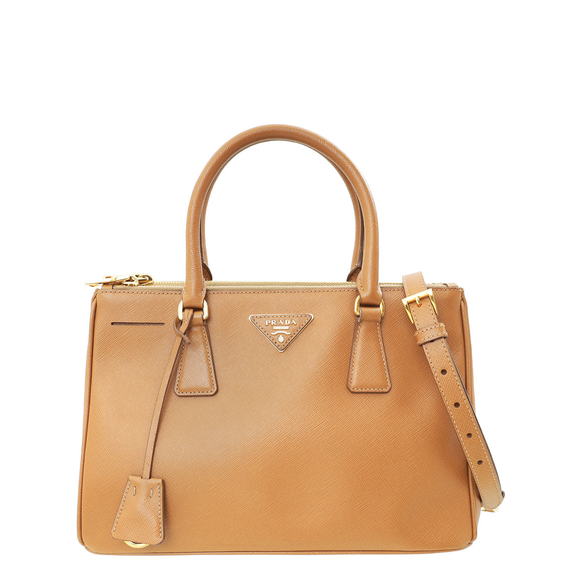 Prada Tan Lux Galleria Medium Tote Bag-Prada-THE CLOSET