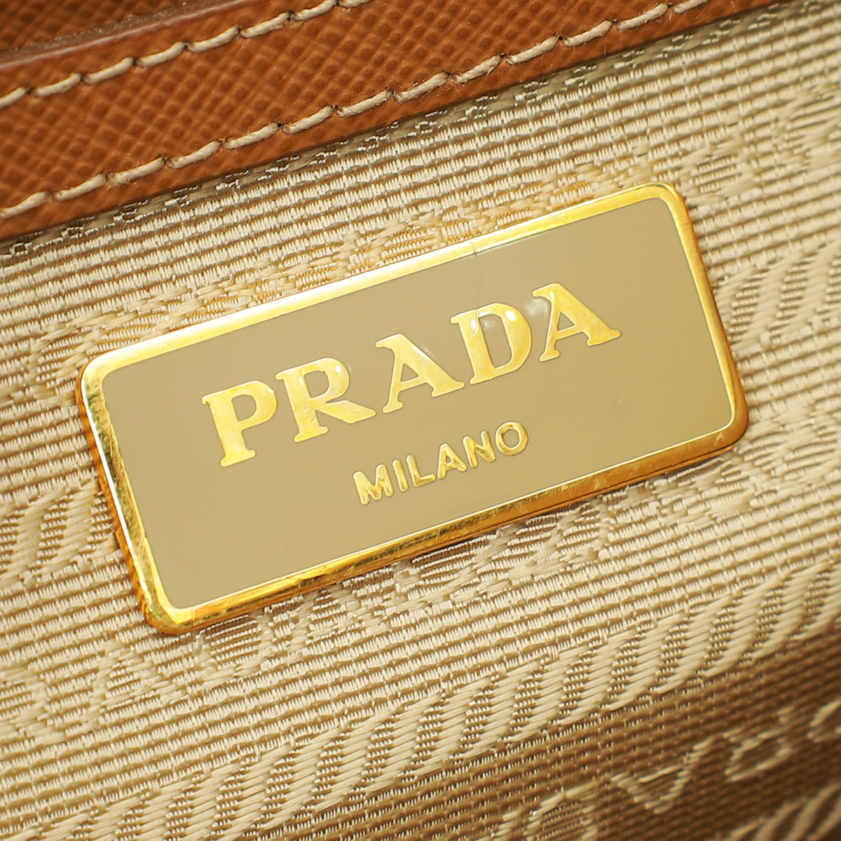 Prada Tan Lux Galleria Medium Tote Bag