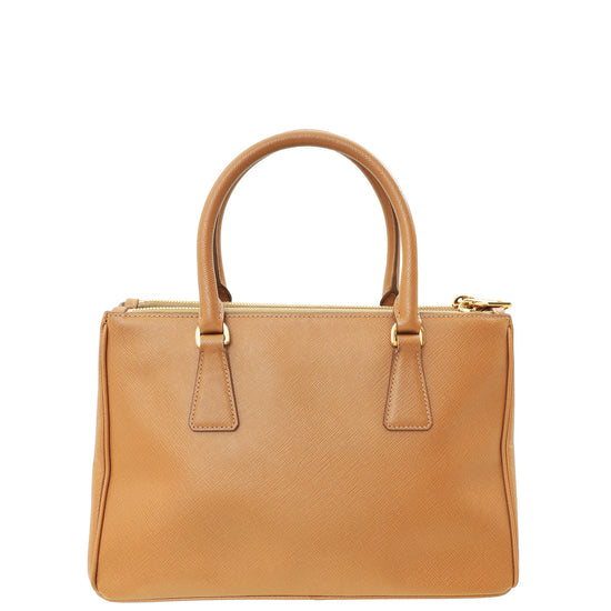 Prada Tan Lux Galleria Medium Tote Bag