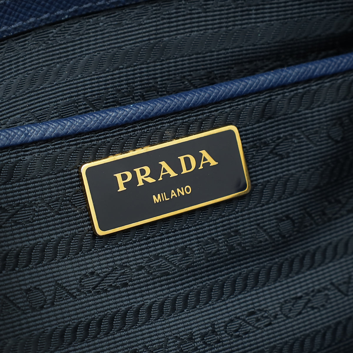 Prada Blue Galleria XL Tote Bag