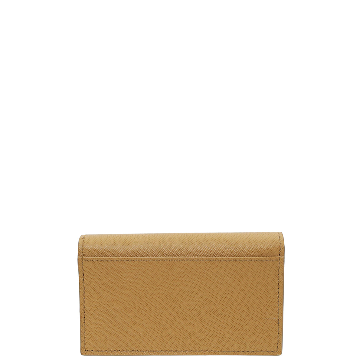 Prada Sughero Beige Metal Card Holder-Prada-THE CLOSET