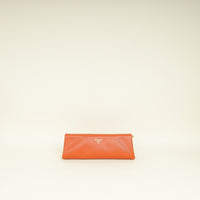 Prada Orange East-West Frame Clutch