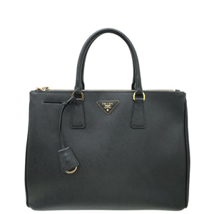 Prada Black Lux Galleria X-Large Tote Bag