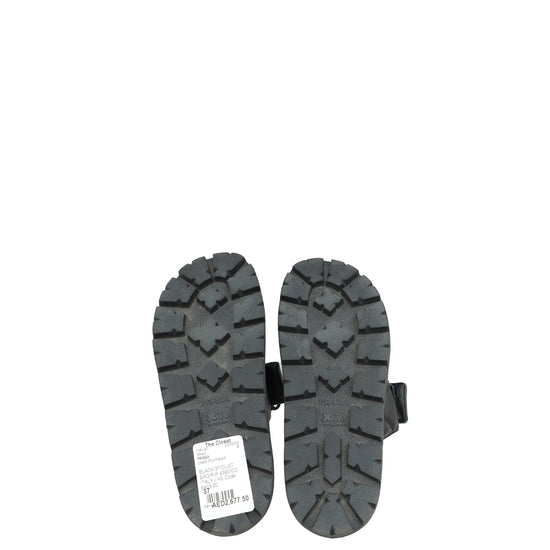 Prada Black Padded Sandals 37