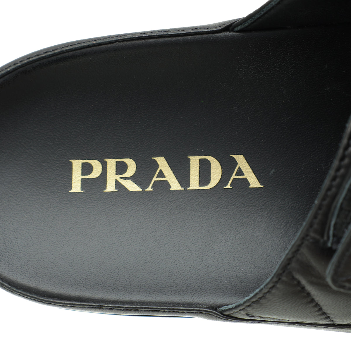 Prada Black Padded Sandals 37