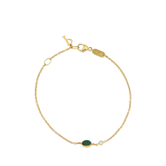 Piaget 18K Pink Gold Malachite Diamond Possession Bracelet