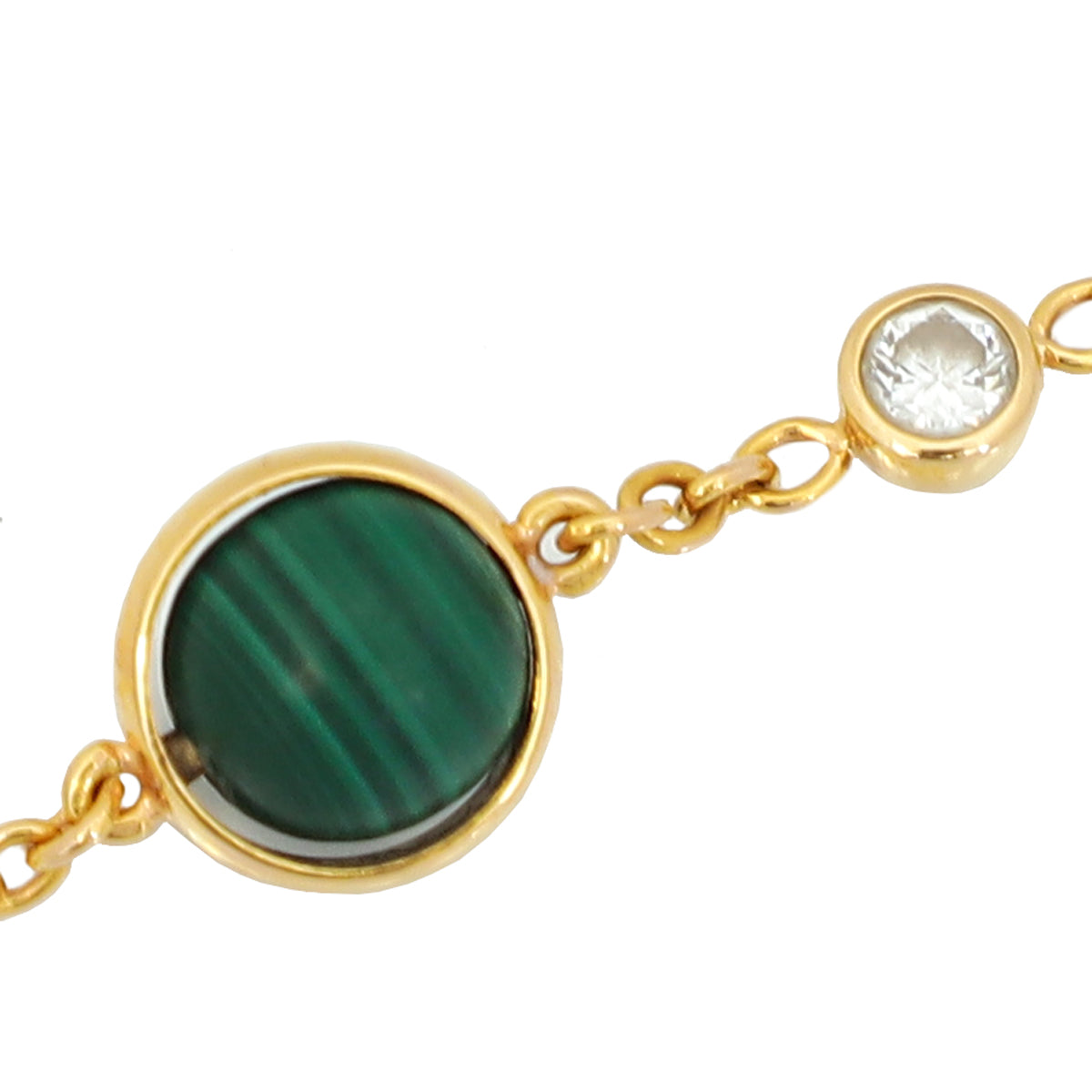 Piaget 18K Pink Gold Malachite Diamond Possession Bracelet