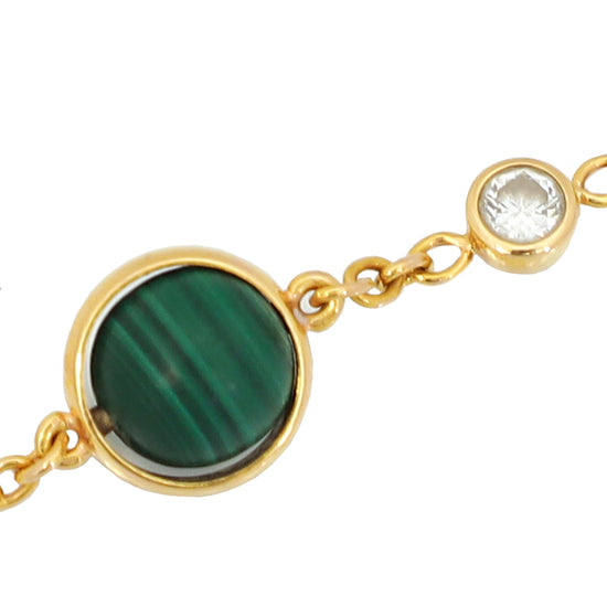 Piaget 18K Pink Gold Malachite Diamond Possession Bracelet