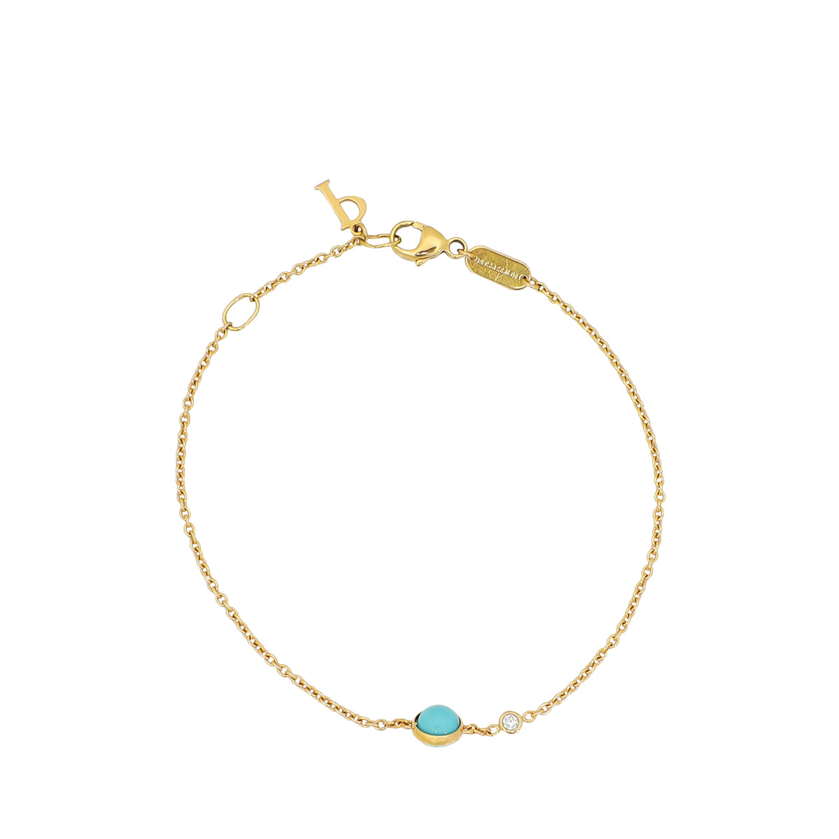 Piaget 18K Pink Gold Turquoise Diamond Possession Bracelet