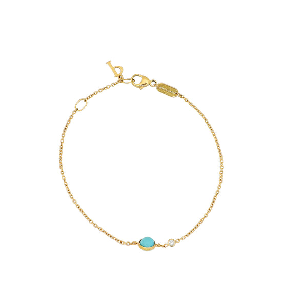 Piaget 18K Pink Gold Turquoise Diamond Possession Bracelet