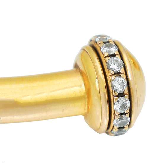 Piaget 18K Yellow Gold 30 Diamonds Possession Open Bracelet 15