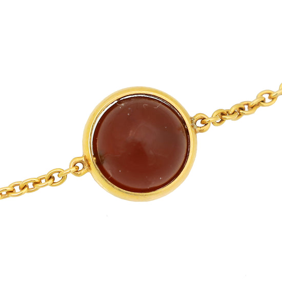 Piaget 18K Pink Gold Possession Necklace w/ Carnelian Bead