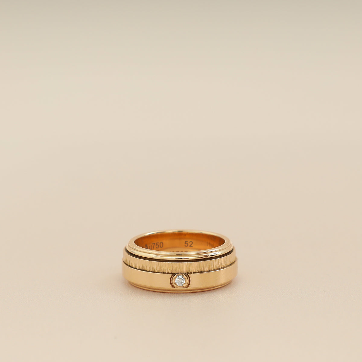 Piaget 18K Rose Gold Diamond Possession Ring 52