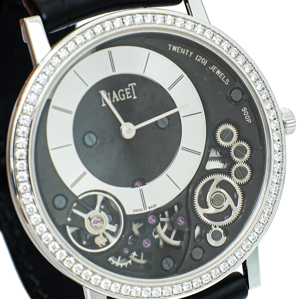 Piaget 18K White Gold Diamonds Altiplano Ultimate 38mm Watch – THE CLOSET