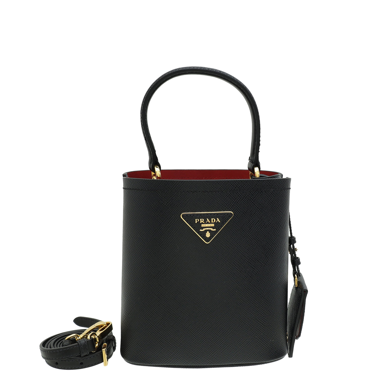 Prada Black Panier Small Tote Bag-Prada-THE CLOSET