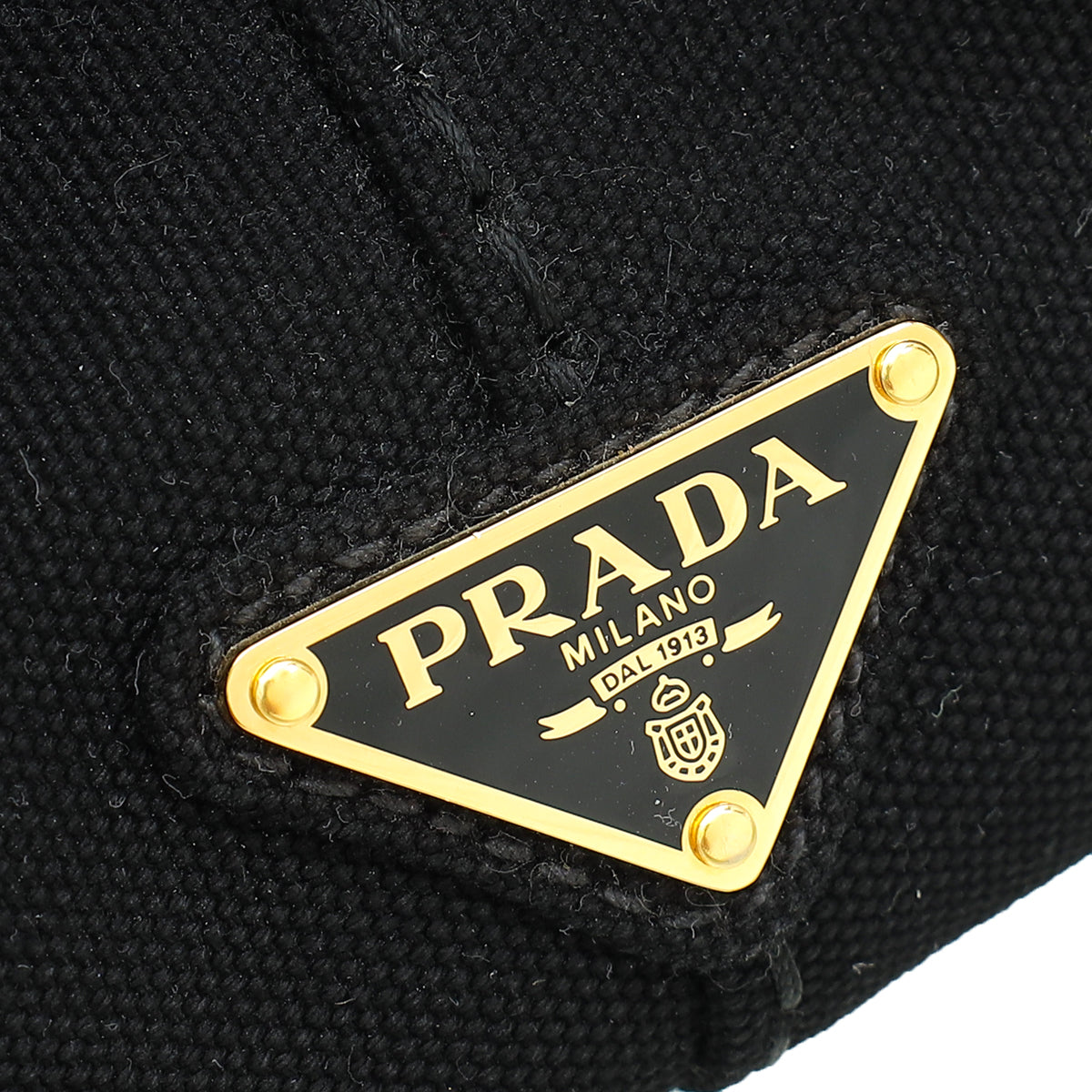 Prada Bicolor Canapa Logo Tote Bag