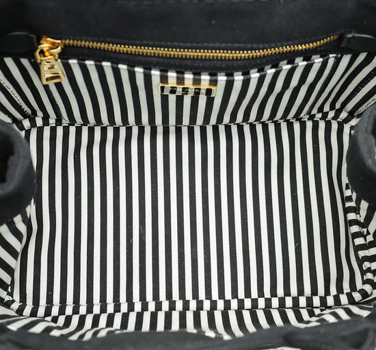 Prada Bicolor Canapa Logo Tote Bag