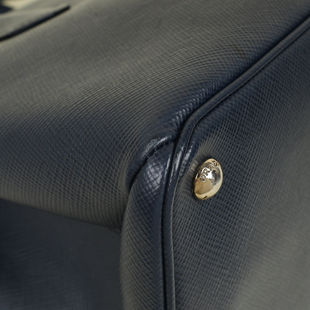 Prada Navy Cuir Turnlock Twin Tote Bag – THE CLOSET
