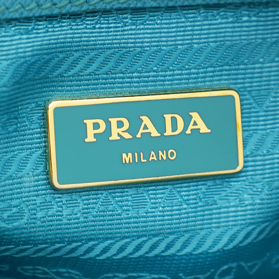 Prada Turquoise Lux Promenade Small Bag