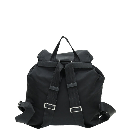 Prada Black Re-Nylon Medium Backpack Bag