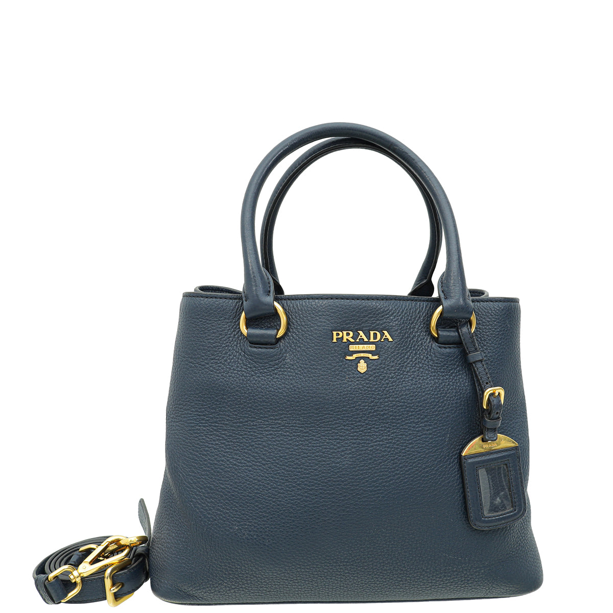 Prada Baltico Vitello Phenix Convertible Tote Bag