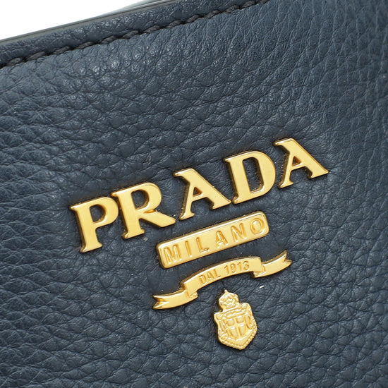 Prada Baltico Vitello Phenix Convertible Tote Bag