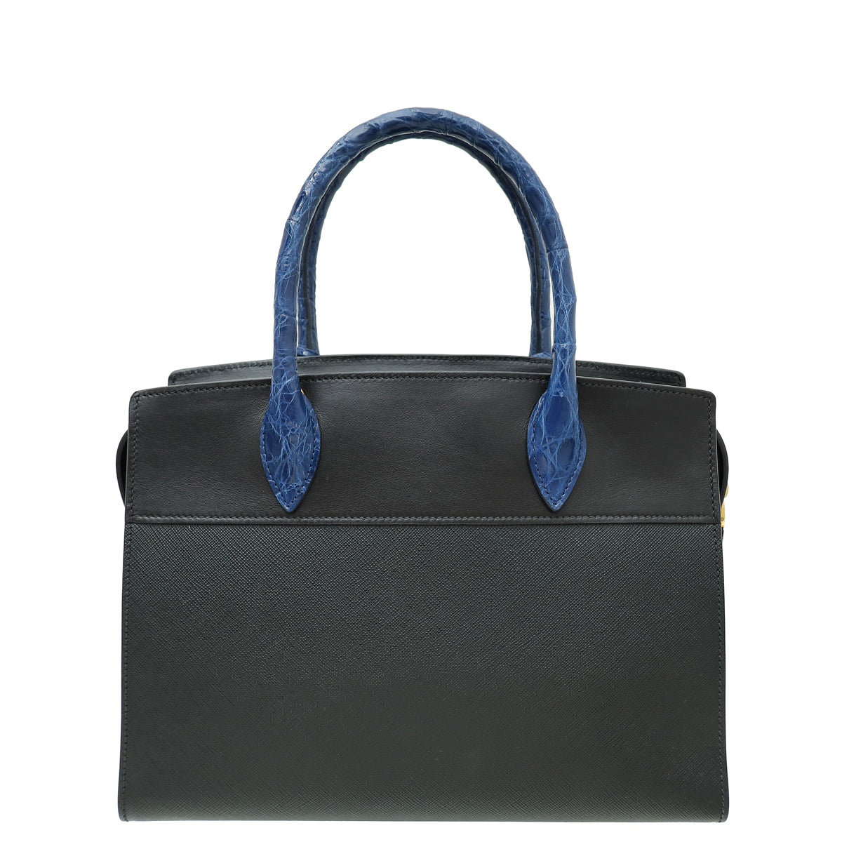 Prada Bicolor Crocodile Touch Esplanade Tote Medium Bag-Prada-THE CLOSET