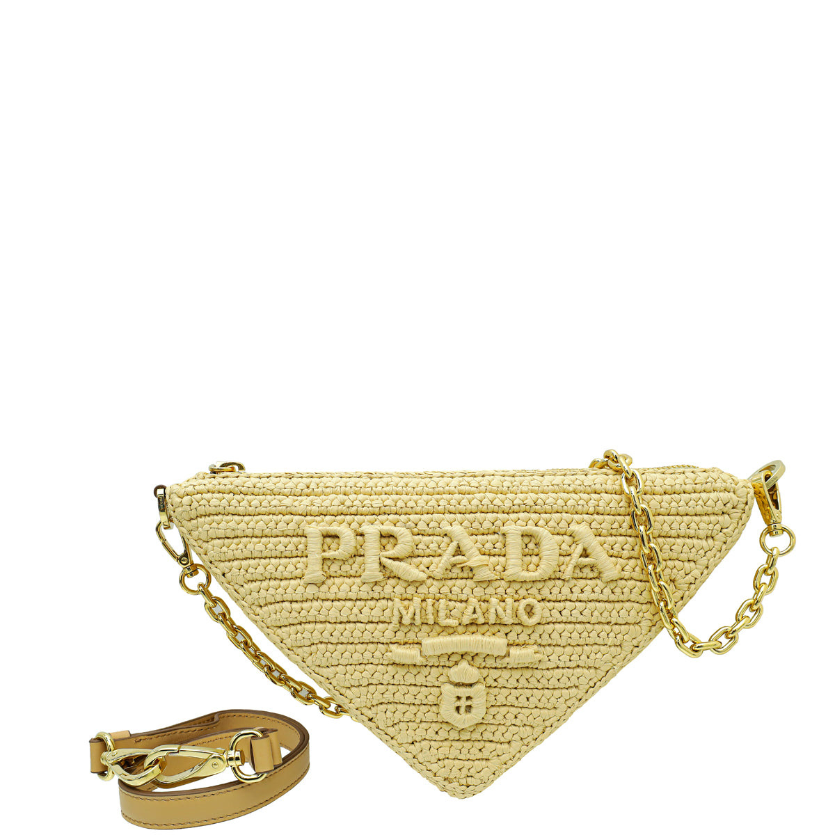 Prada Bicolor Triangle Crochet Bag-Prada-THE CLOSET