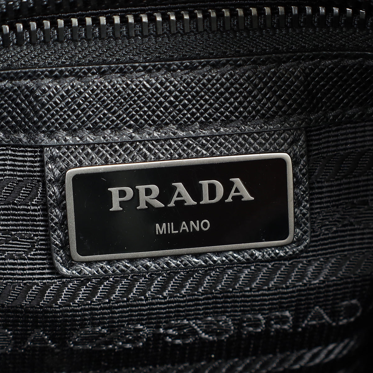 Prada Black Re-Nylon Re-Nylon and Saffiano Shoulder Bag