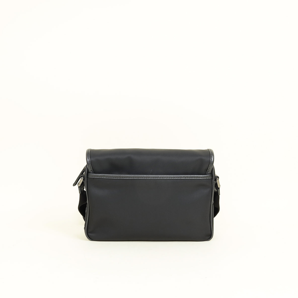 Prada Black Re-Nylon Re-Nylon and Saffiano Shoulder Bag