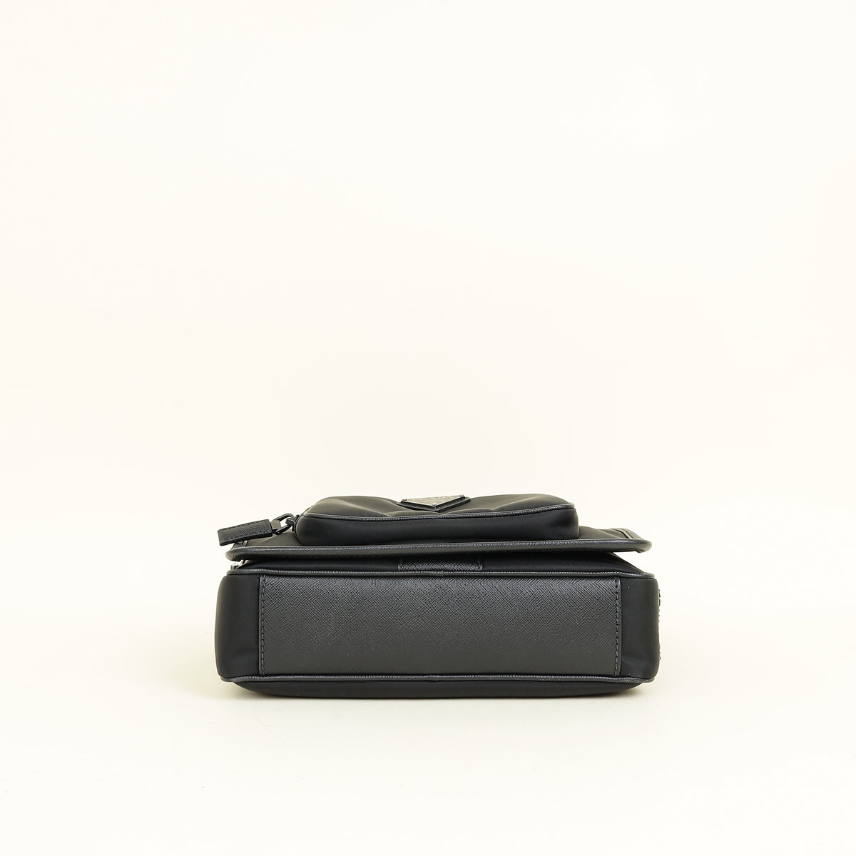 Prada Black Re-Nylon Re-Nylon and Saffiano Shoulder Bag
