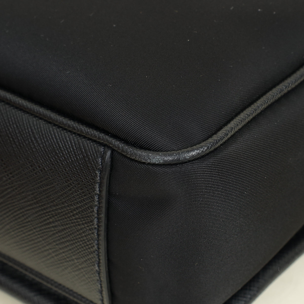 Prada Black Re-Nylon Re-Nylon and Saffiano Shoulder Bag