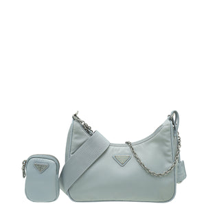Prada Light Gray rennylon Tessuto Rebic 2005 bag