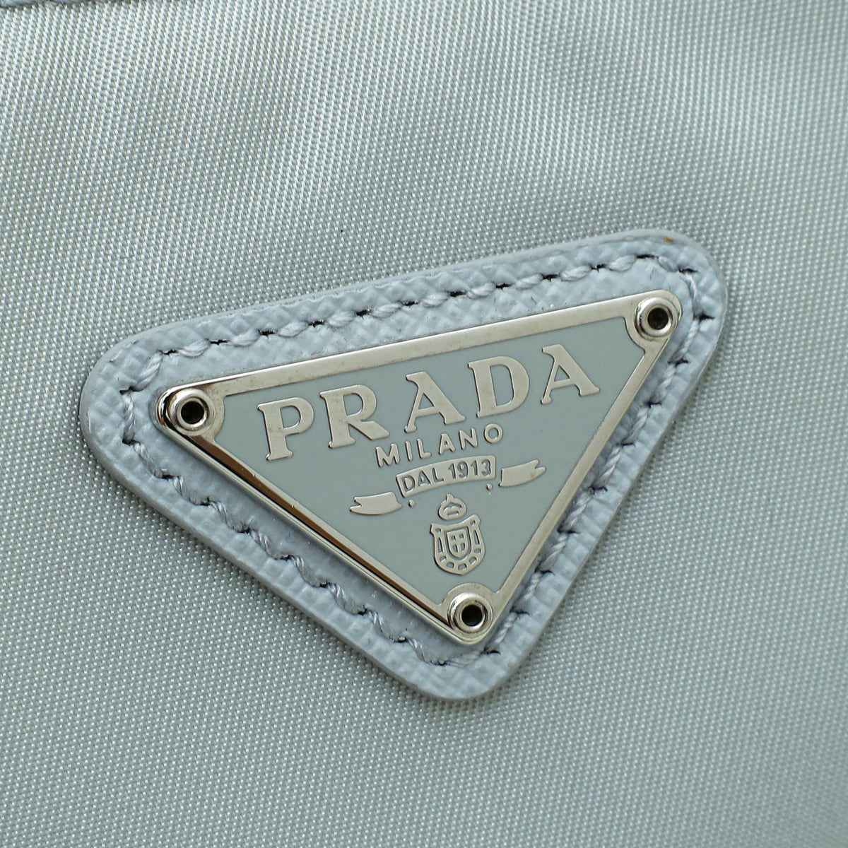 Prada Light Grey Re-Nylon Tessuto Re-Edition 2005 Bag