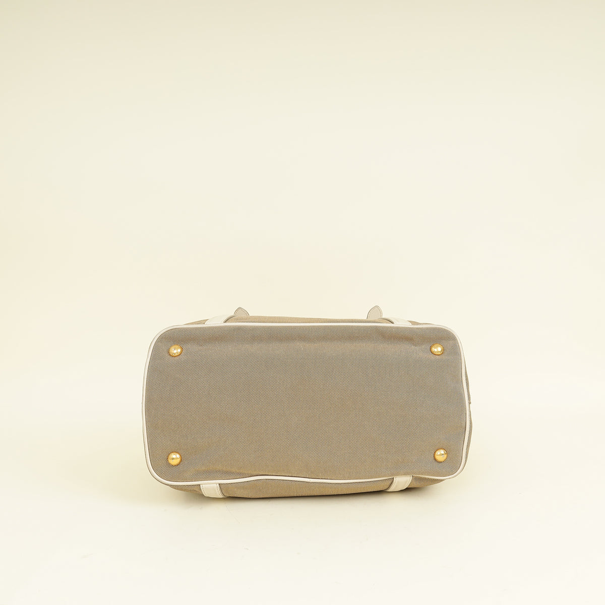 Prada Bicolor Jacquard Logo Tote Bag