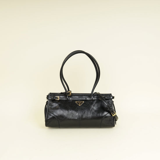 Prada Black Bonnie Medium Shoulder Bag