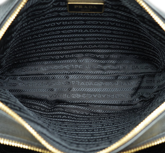 Load image into Gallery viewer, Prada Black Double Zip Camera Crossbody Bag

