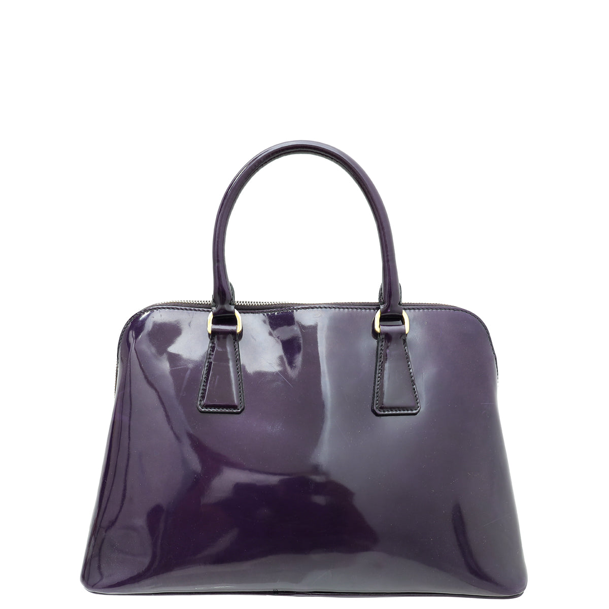 Prada Purple Vernice Promenade Bag-Prada-THE CLOSET