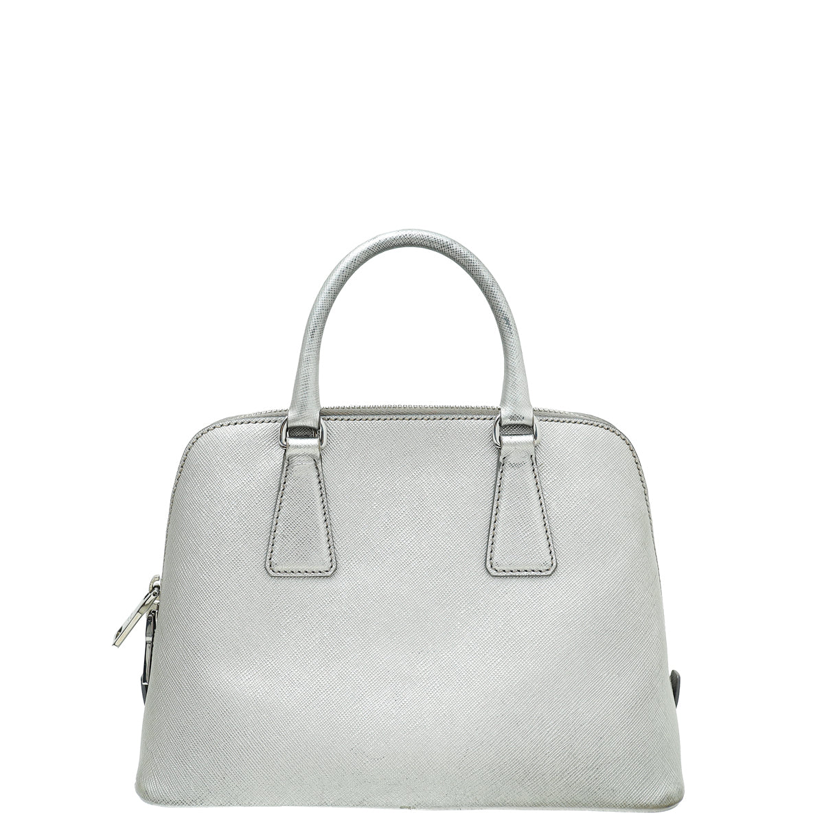 Prada Metallic Silver Lux Promenade Bag-Prada-THE CLOSET