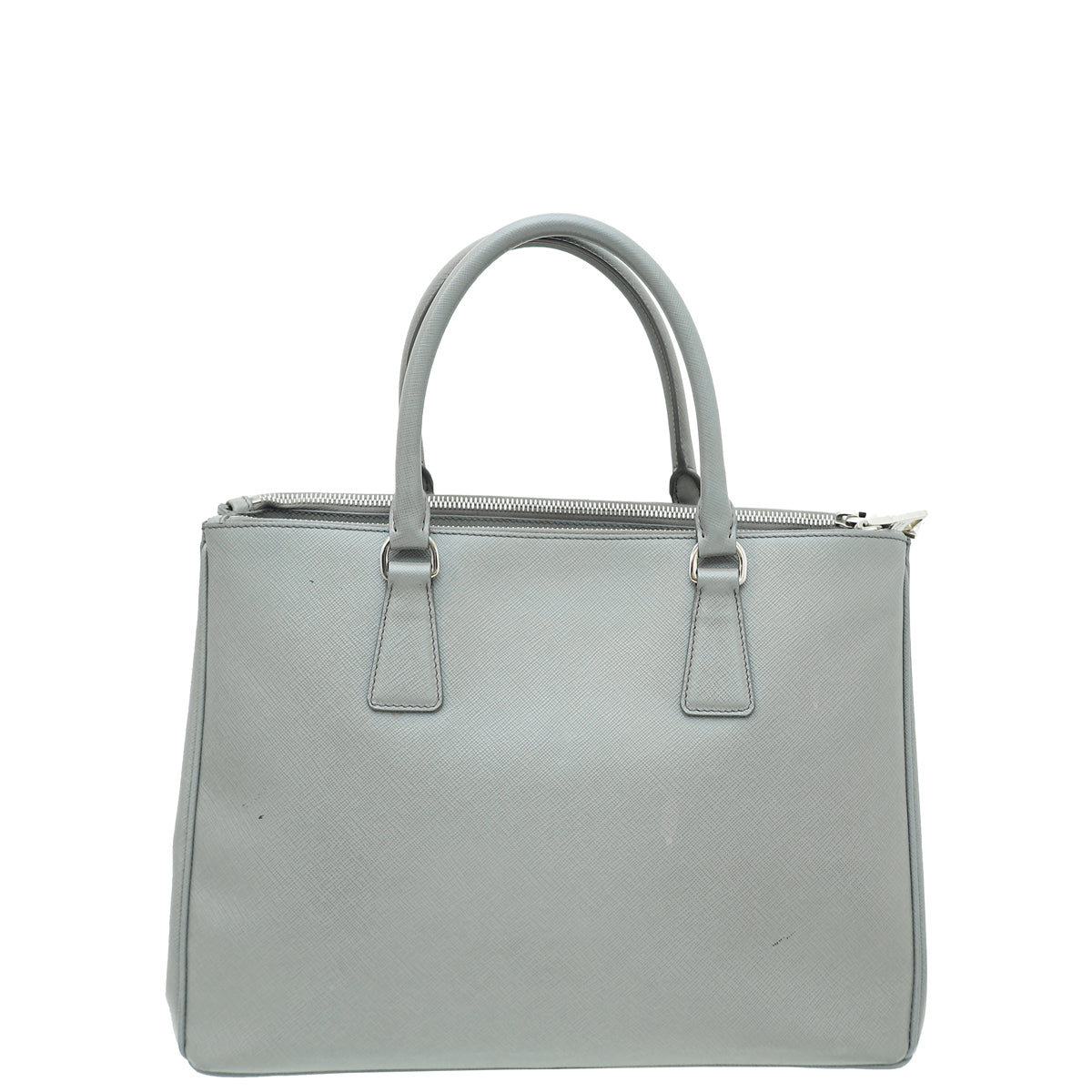 Prada Grey Galleria Large Bag W/ Front Pocket - Main Image