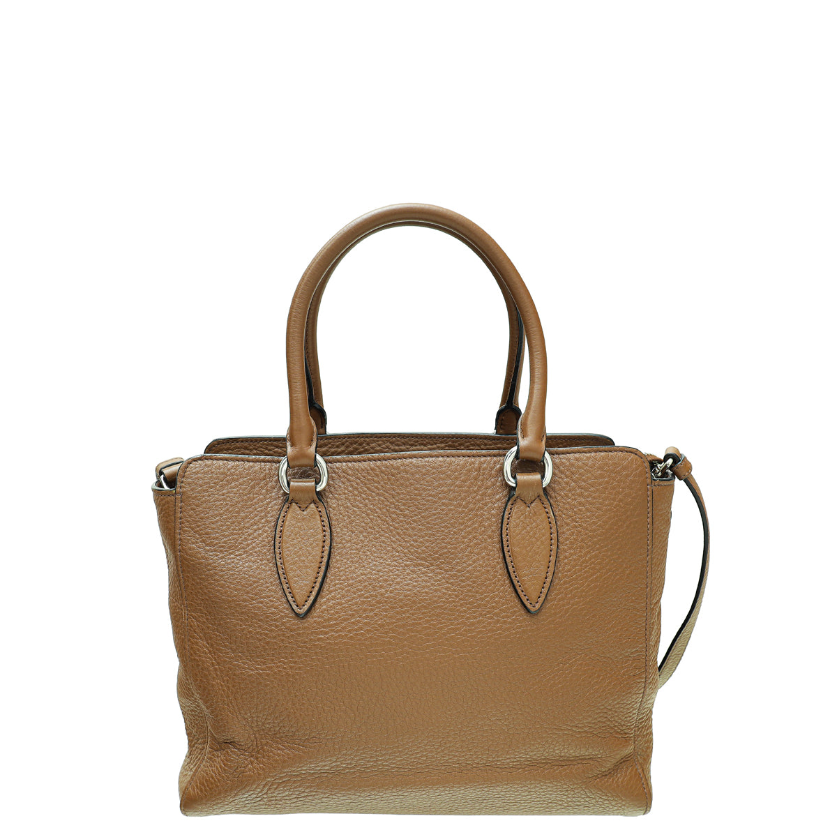 Prada Brown Vitello Phenix Convertible Tote Bag-Prada-THE CLOSET