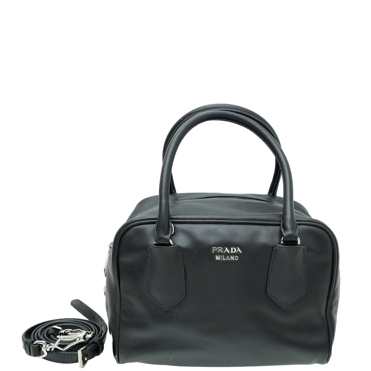 Prada Bicolor Soft Bauletto Small Bag-Prada-THE CLOSET