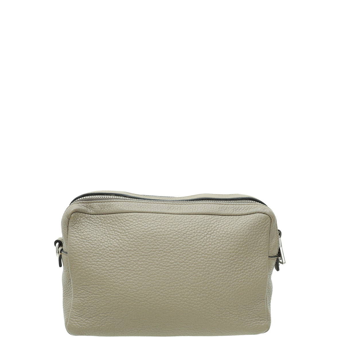 Prada Clay Grey Double Zipper Medium Bag-Prada-THE CLOSET