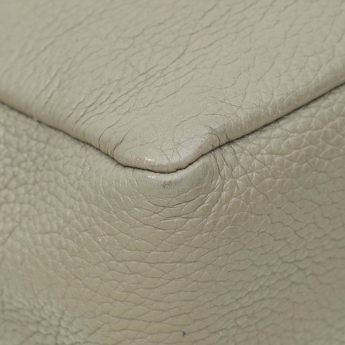 Prada Clay Grey Double Zipper Medium Bag