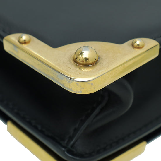Prada Black Cahier Clutch Bag