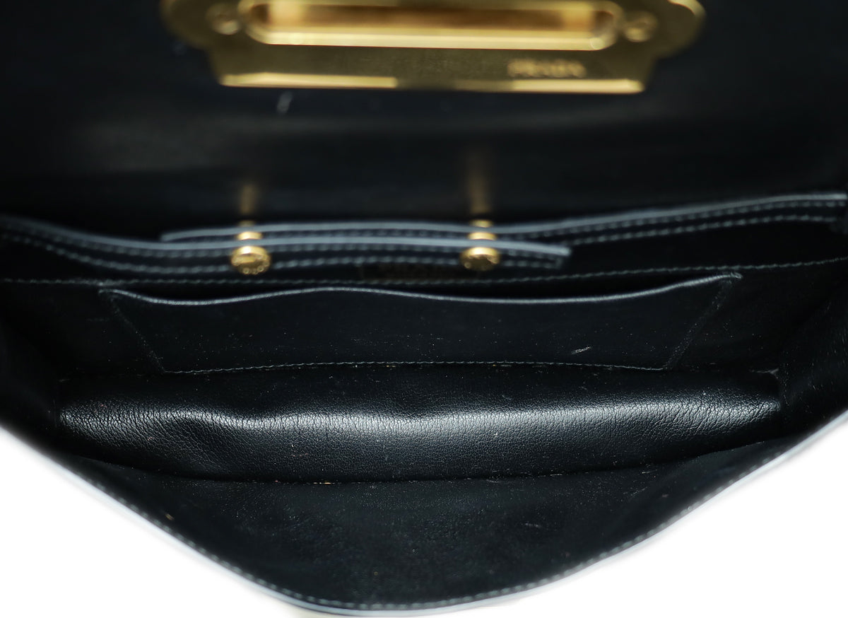 Prada Black Cahier Clutch Bag