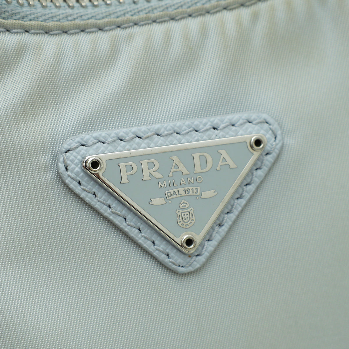Prada Light Grey Re-Nylon Re-Edition 2005 Bag